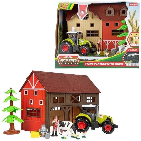 FERME +TRACTEUR + ANIMAUX 28118