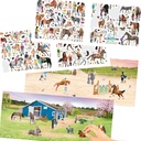 Depesche 13586 Create Your Happy Horses - Stickerboek Met 24 Achtergrondpagina's Om Je Eigen Paardenwereld Te Ontwerpen Incl. 6 Stickervellen