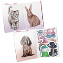 Depesche TOPModel 13736 Sticker Book with 24 Pages of Pet Designs to Decorate with 7 Pages of Stickers for Accessories