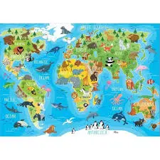 PUZZLE 150PECES MAPPEMONDE 18115