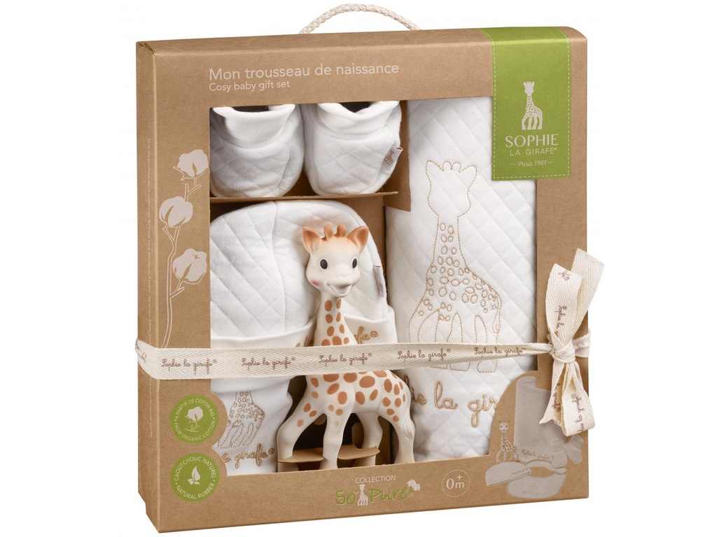 trousseau de naissance So'pure Sophie la girafe  220129  