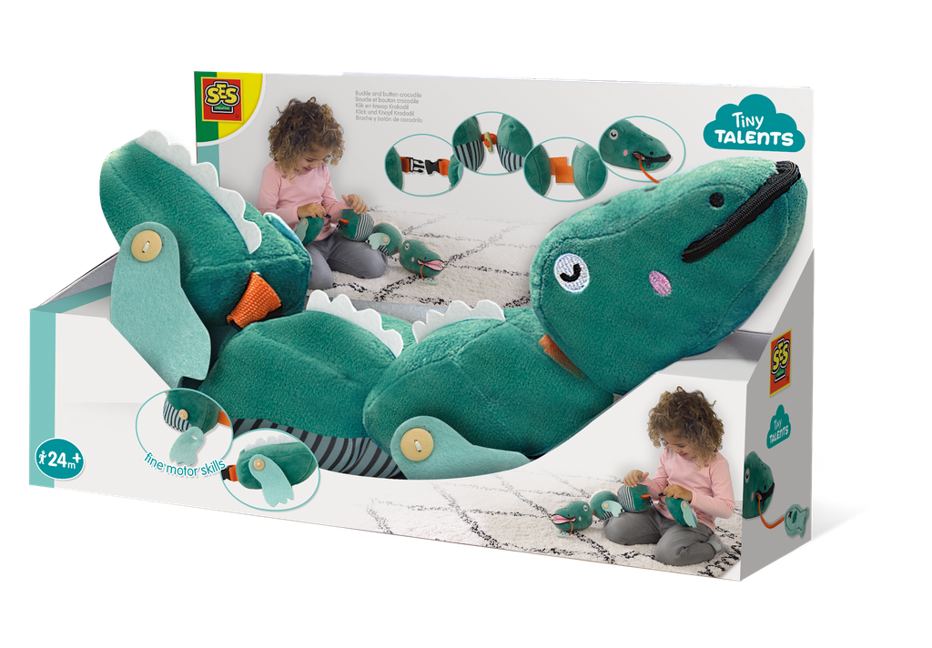 Boucle et bouton crocodile  13106  