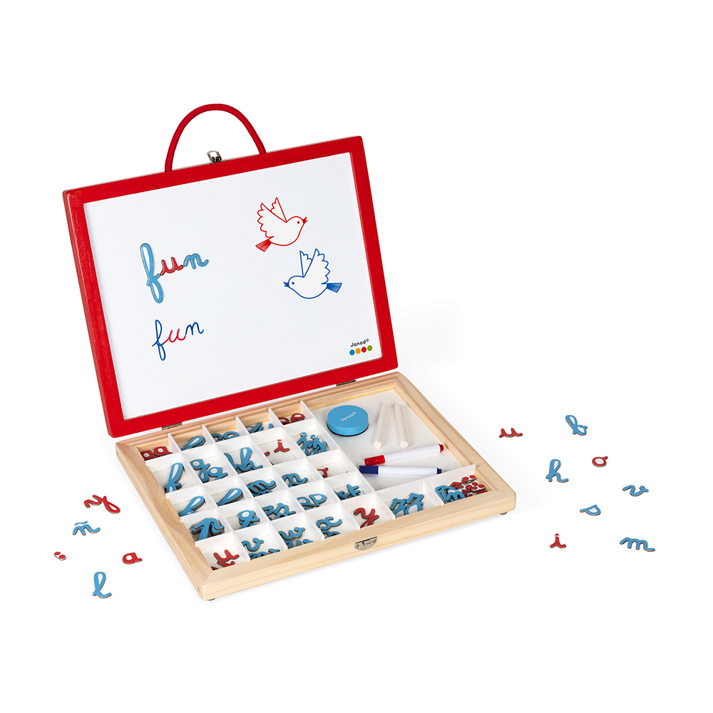 ESSENTIEL - MALLETTE DE LETTRES CURSIVES 4 EN 1  J05073