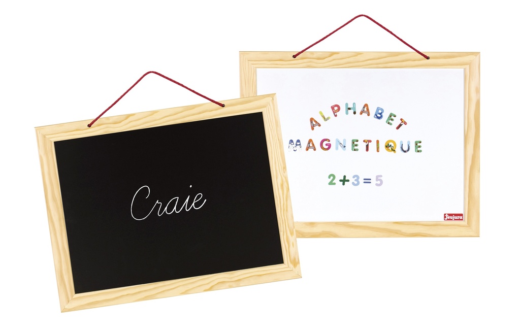 ARDOISE EN BOIS - ABC et CHIFFRES - 58 X 45  8790  
