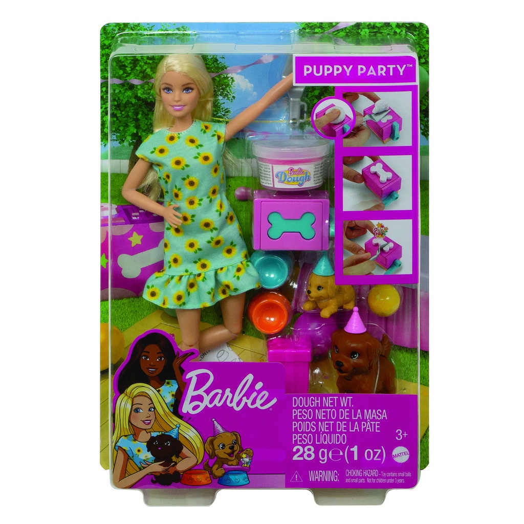 COFFRET BARBIE ANNIVERSAIRE DES CHIENS  GXV75  