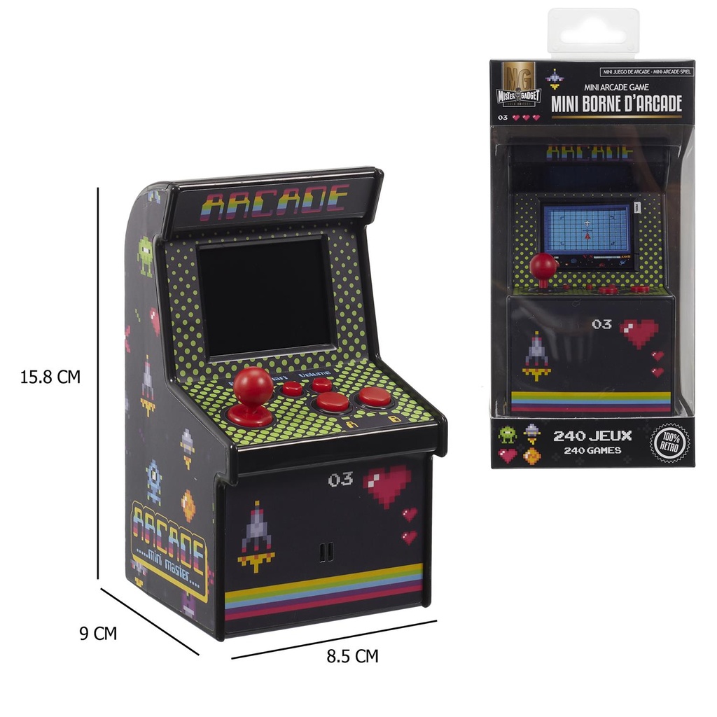 ARCADE 240 JEUX CLASSIQUES RETRO M6  MG3314  J25