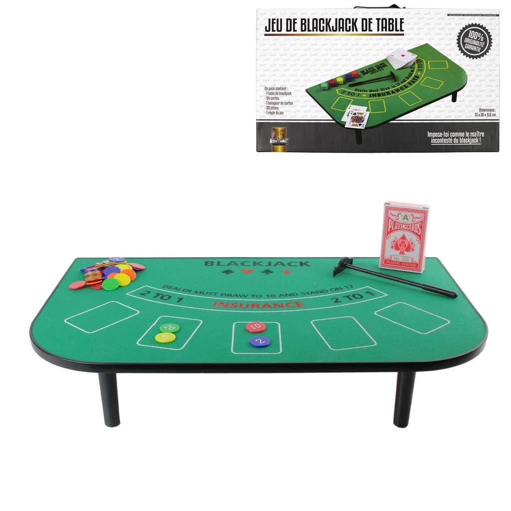 JEU DE TABLE BLACKJACK M6  MG3080