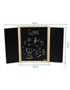 TABLEAU TRIPTYQUE EN BOIS NATUREL  8791 J26 SAJOU