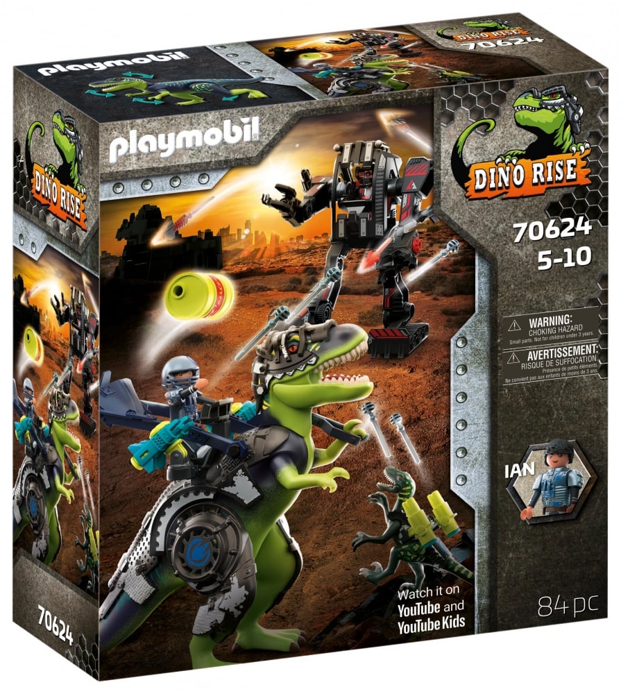 TYRANNOSAURE ET  ROBOT GÉANT 70624    playmobil