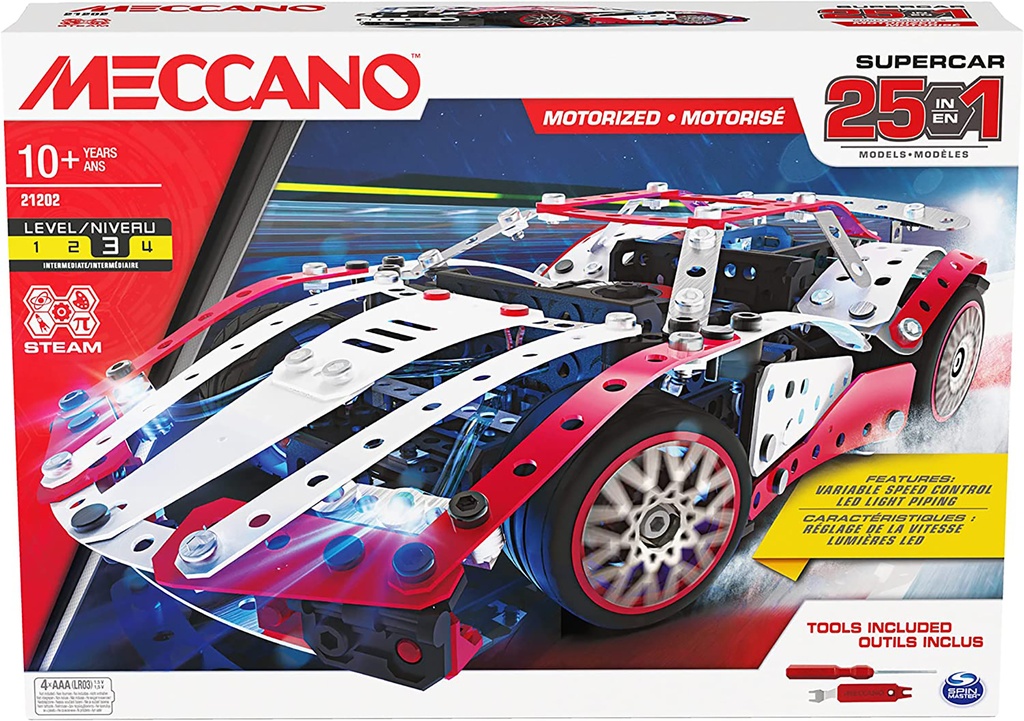 MECCANO - SUPERCAR - 25 MODELES MOTORISES 6062054  j24
