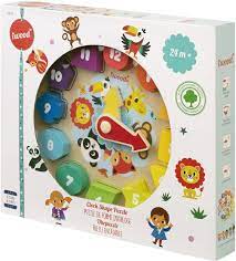 PUZZLE FORME HORLOGE BOIS A2102720  J23S