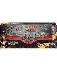 A2102713 COFFRET SKATEPARK + SKATE + BMX  J25 SAJOU
