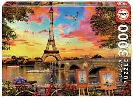 PUZZLE 3000P COUCHER DE SOLEIL PARIS 17675
