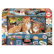 PUZZLE 200P CHATS VOYAGEURS 18065