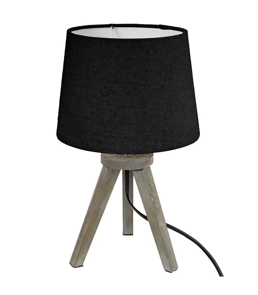 [JJA161510] LAMPE TREPIED MINI PIN NOIR H.30,5