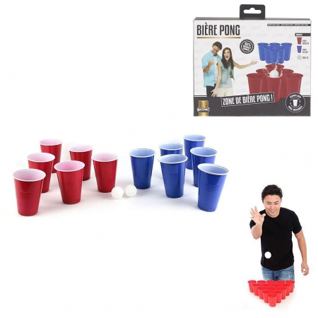 JEU A BOIRE BIERE PONG VERRES REUTILISABLES M12 A1/M12