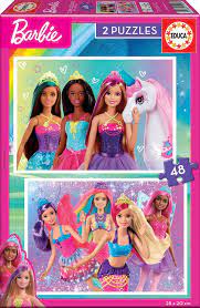 PUZZLE 2*48P barbie 19299
