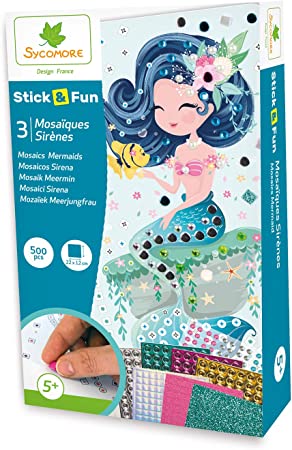 STICK'N FUN - MINI MOSAIQUES - SIRENES CRE7024
