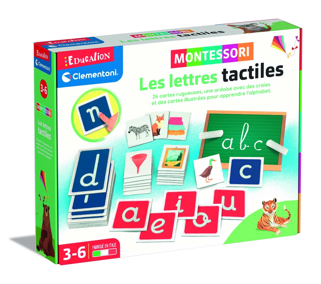 Les lettres tactiles - Montessori 52615 J23