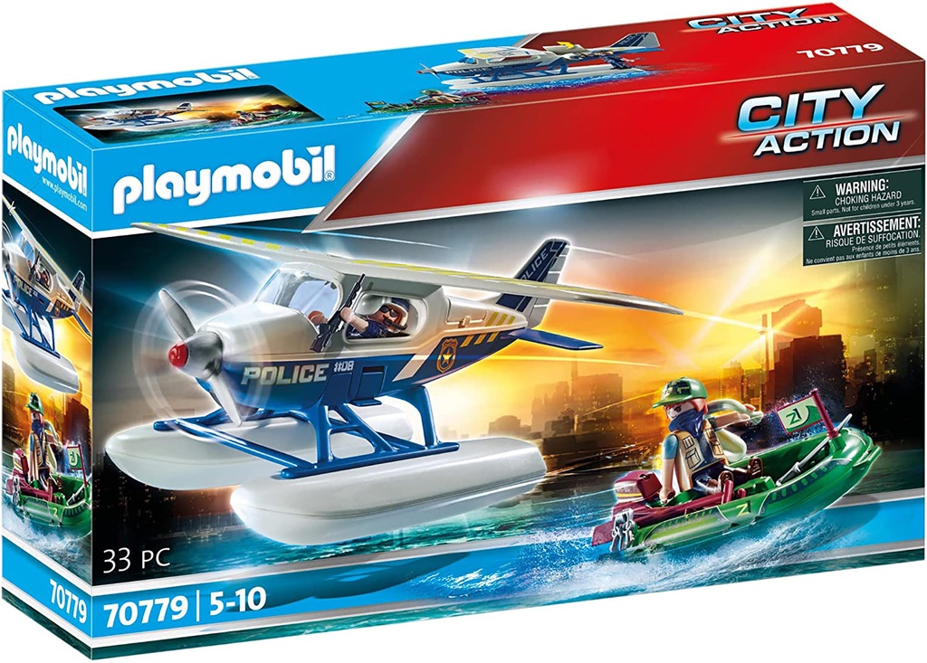 HYDRAVION DE POLICE & BANDIT 70779 J23 playmobil