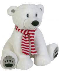 PELUCHE OURS BLANC 30CM A2203247  
