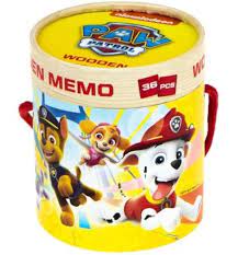 JEU DE MEMOIRE EN BOIS PAT PATROUILLE82522A