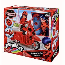 MIR SCOOTER ET SA POUPEE LADYBUG P50668 J25