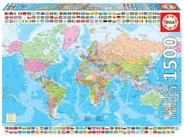 PUZZLE 1500P CARTE DU MONDE 18500
