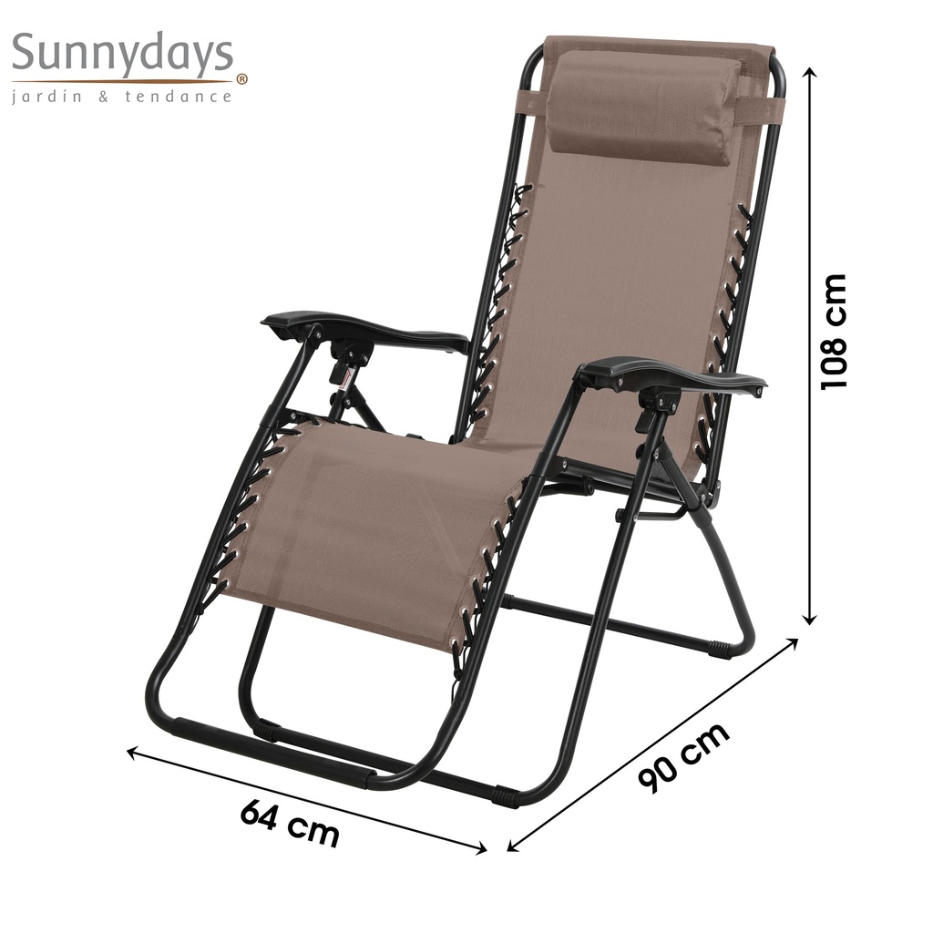 FAUTEUIL RELAX LE PLAYA TAUPE 224622