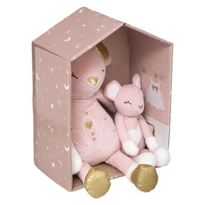 PELUCHE  SOURIS MAMAN BEBE 188302