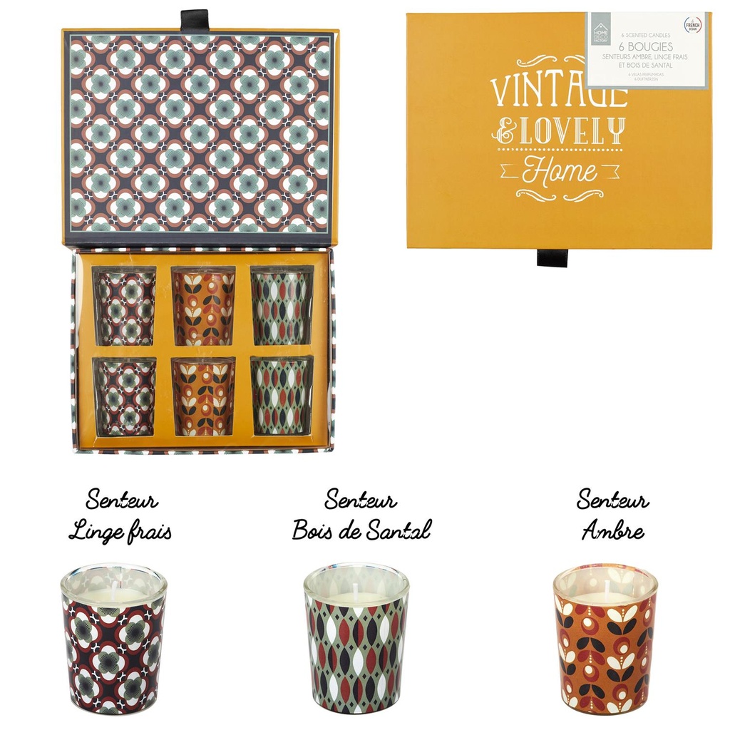 BOUGIE PARFUMEE *6  BO5520