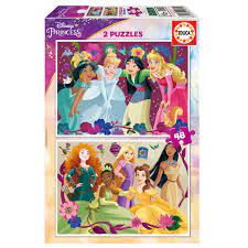 PUZZLE 2*48P PRINCESSE 19675