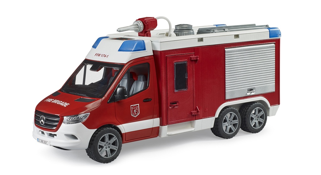 Camion BRUDER pompîer Mercedes Benz Sprinter avec module son et lumière 2680  J24