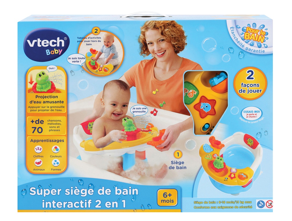 Super siège de bain interactif 2 en 1 515405  J24