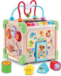 CUBE NATURE INTERACTIF MULTIACTIVITES JOUET AVEC PARTIE BOIS CERTIFIE FSC® 80-617105 j24 SAJOU VTECH