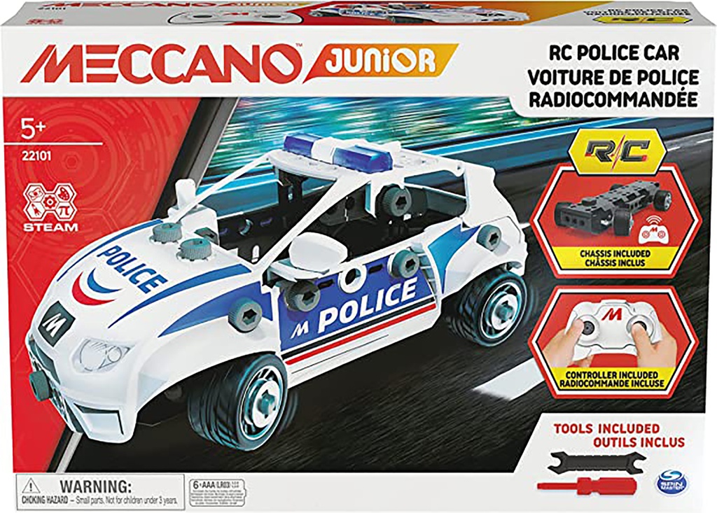 MA VOITURE DE POLICE RC Meccano Junior 6064177  J23