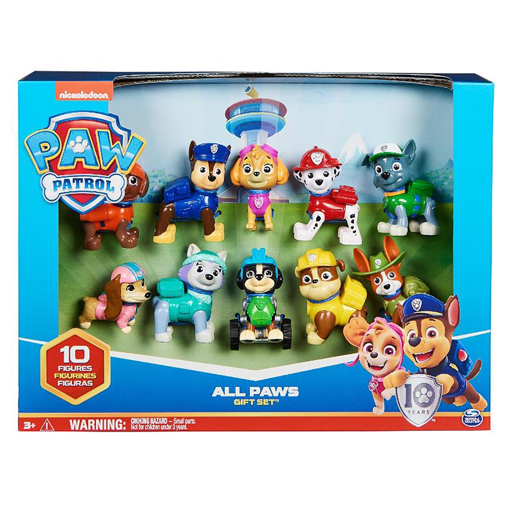 [226991SPI] MULTIPACK FIGURINES 10E ANNIVERSAIRE La Pat' Patrouille 6065255  J26