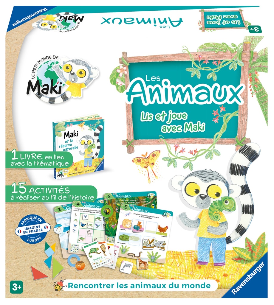 LIS ET JOUE AVEC MAKI - LES ANIMAUX 00022355  J24