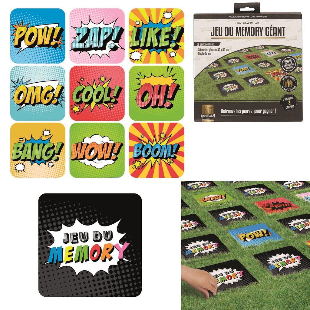 JEU DU MEMORY GEANT 30 CARTES M18 EA0002  J23