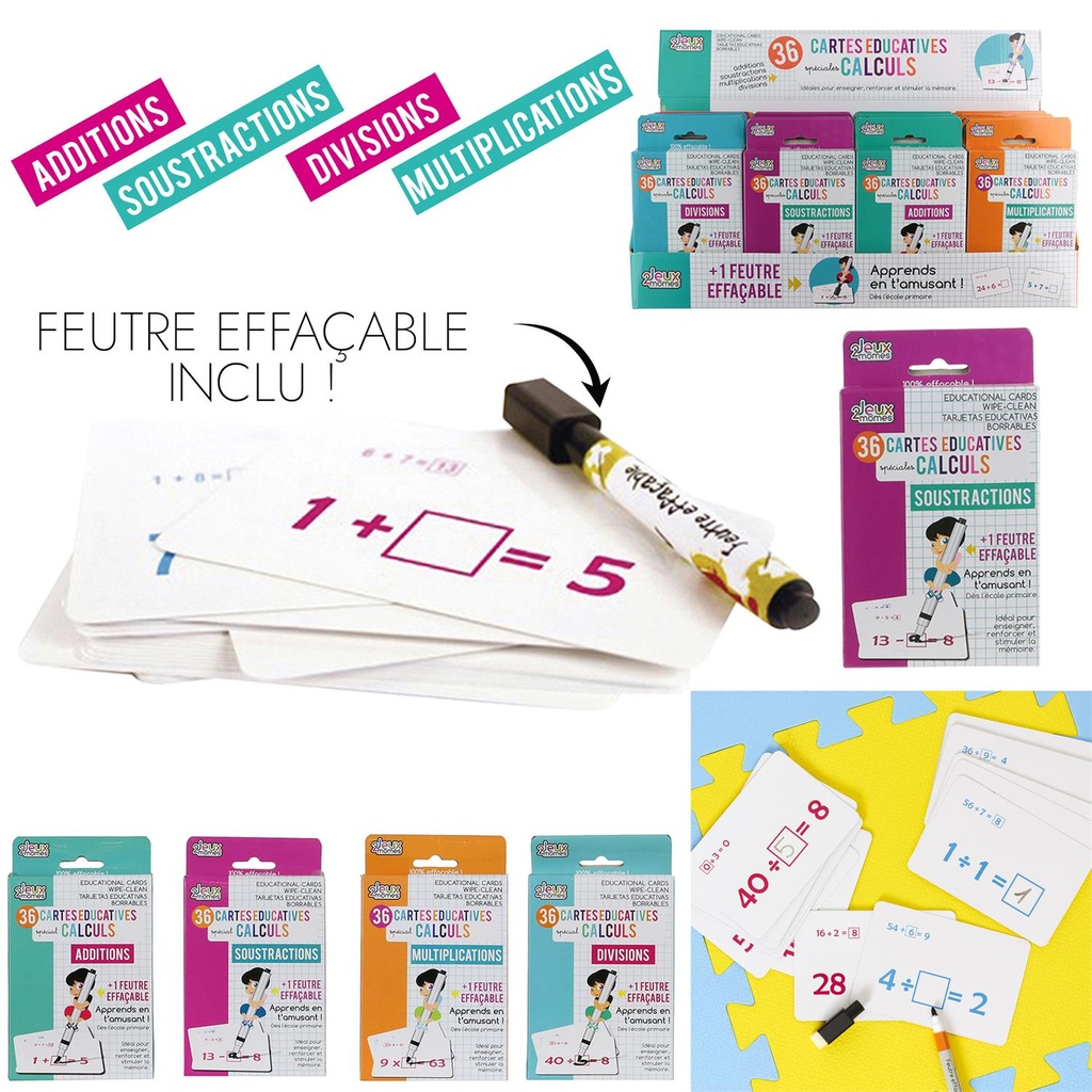 CARTE EDUCATIVES EFFACABLE EC3324
