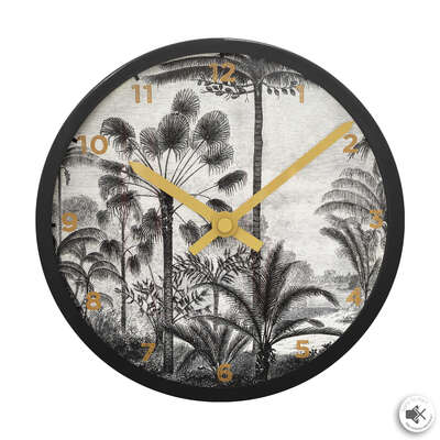 HORLOGE TROPICAL DIAM 22CM ASS 167069