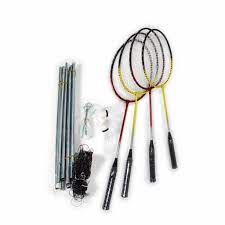 4 RAQUETTES BADMINTONS +2 VOLANTS 046597