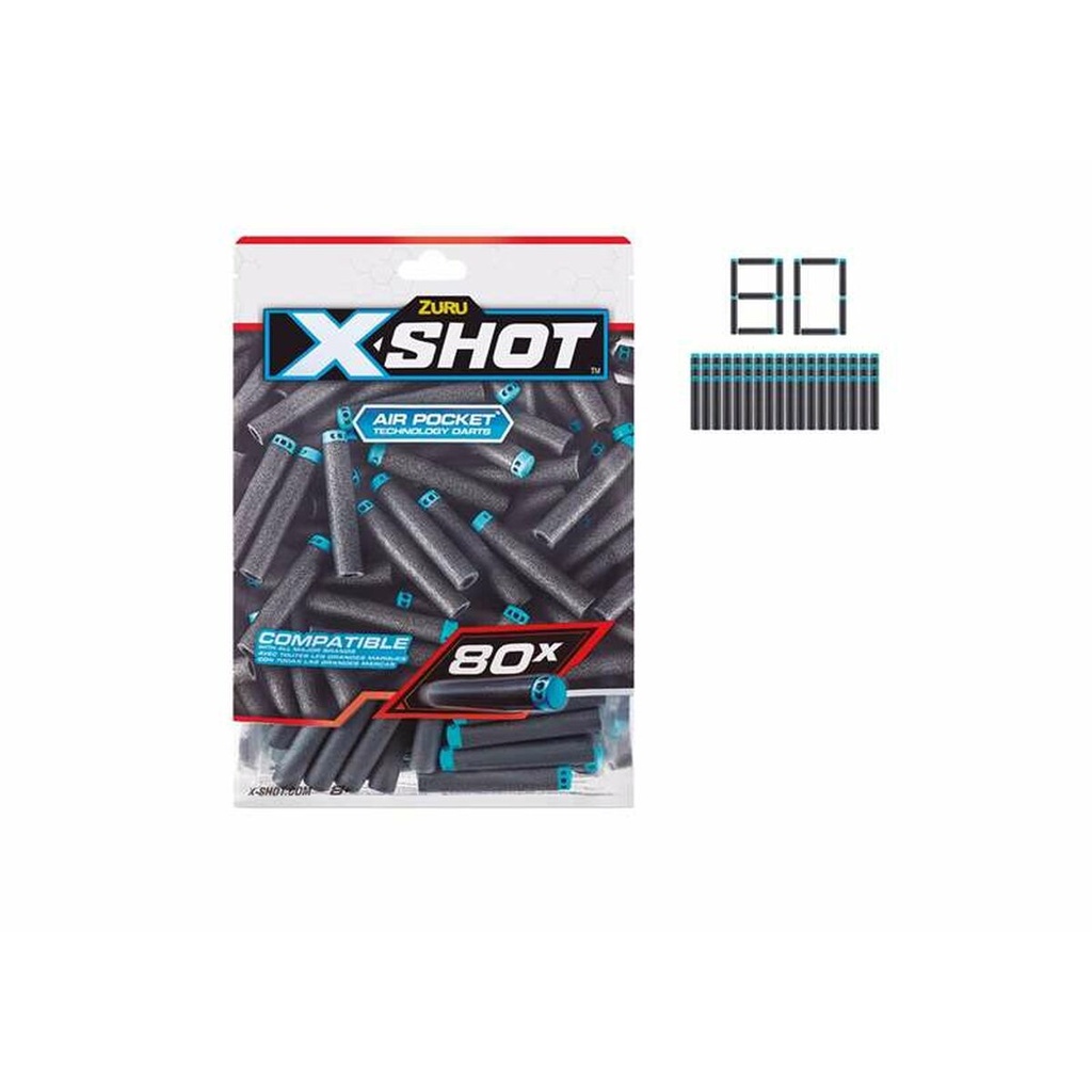 Pilar  X-Shot 80 flechettes j25 36589