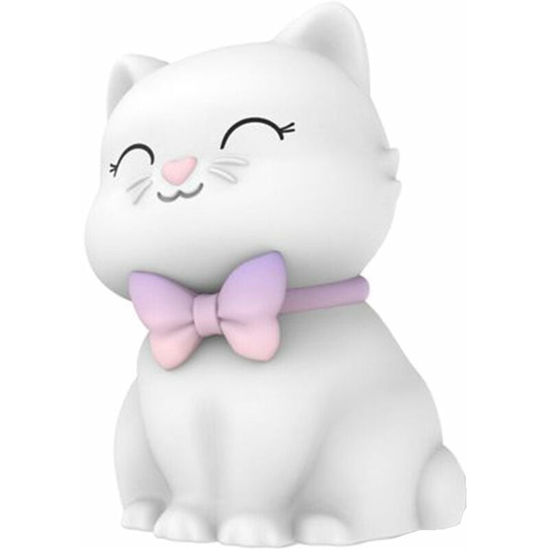 Le Monde Des Animaux - Veilleuse Souple En Silicone Rechargeable - Lulu La Chatte