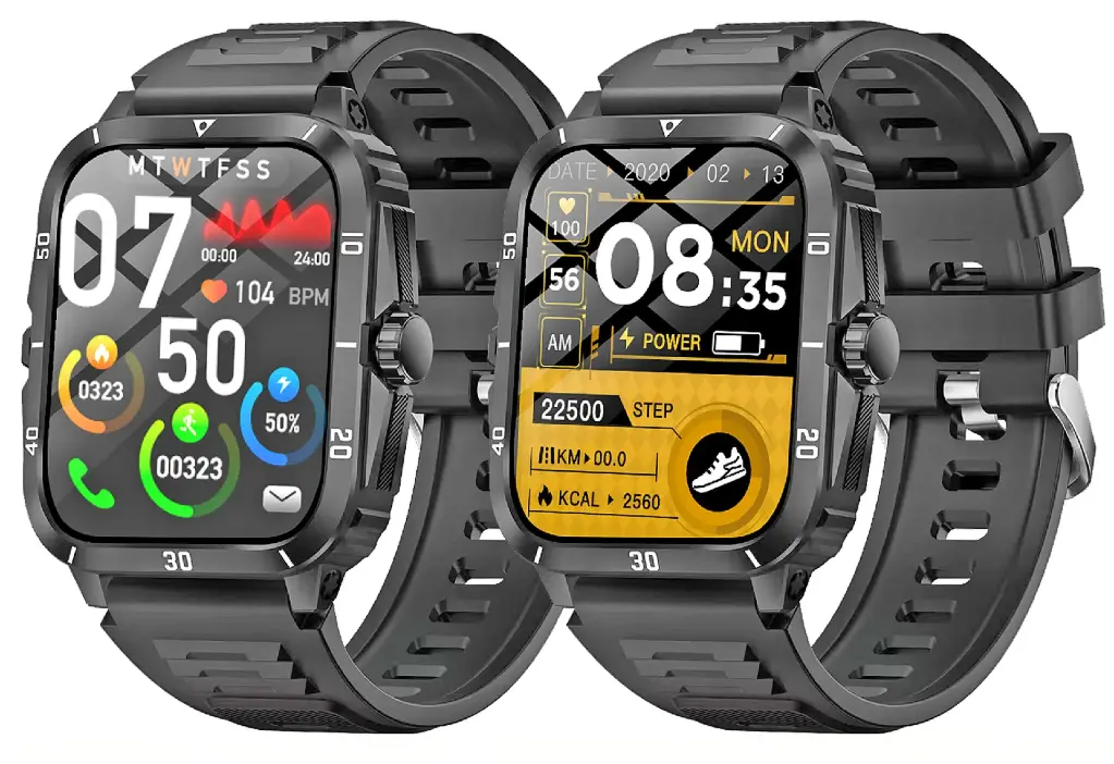 Montre connectée style sport,  écran 2‘’ (5 cm), fonction téléphone, jeux MT640S  J26