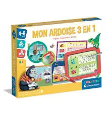 Mon ardoise 3 en 1 : trace, dessine et écris 52673  J25