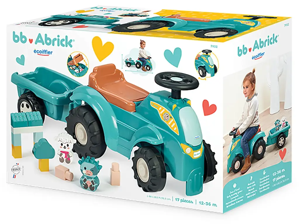 Tracteur directionnel garnis avec remorque 7952  J25