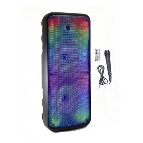 ENCEINTE LUMINEUSE KARAOKE BLUETOOTH 5.1 - 850 WATTS  KA25  J25