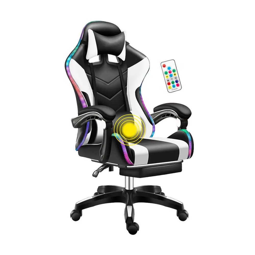 FAUTEUIL GAMER MASSANT BLUETOOTH 4.0 - 80 WATTS  SEATGAME-BTH-N-W  J25
