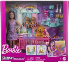 Barbie® – Coffret Skipper Baby-Sitter La Chambre Des Jumeaux HXM99  J25